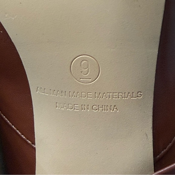 LILIANA Women's Liliana Banks - 6 Drape Over Heel Boots, Lock Detail Brown, Sz 9 - Picture 7 of 8